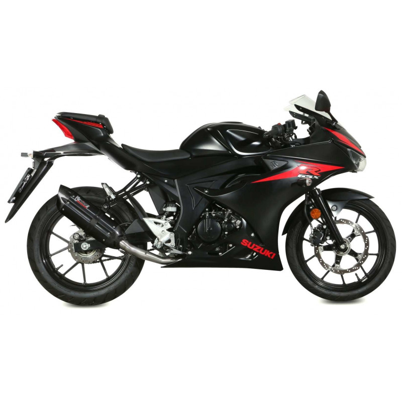 MIVV Suzuki GSX-R 125 2017 Suono Sport Imp. compl./full sys. 1x1 Steel black