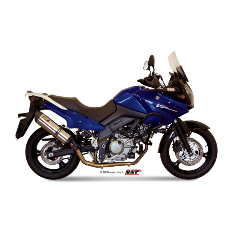 MIVV Suzuki DL V-Strom 650 2004 2006 Suono Sport Slip-on RVS met Carbon eindkap