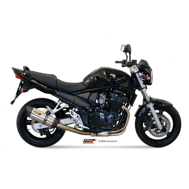 MIVV Suzuki Gsf 650 bandit 2005 2006 Suono Sport Slip-on RVS met Carbon eindkap