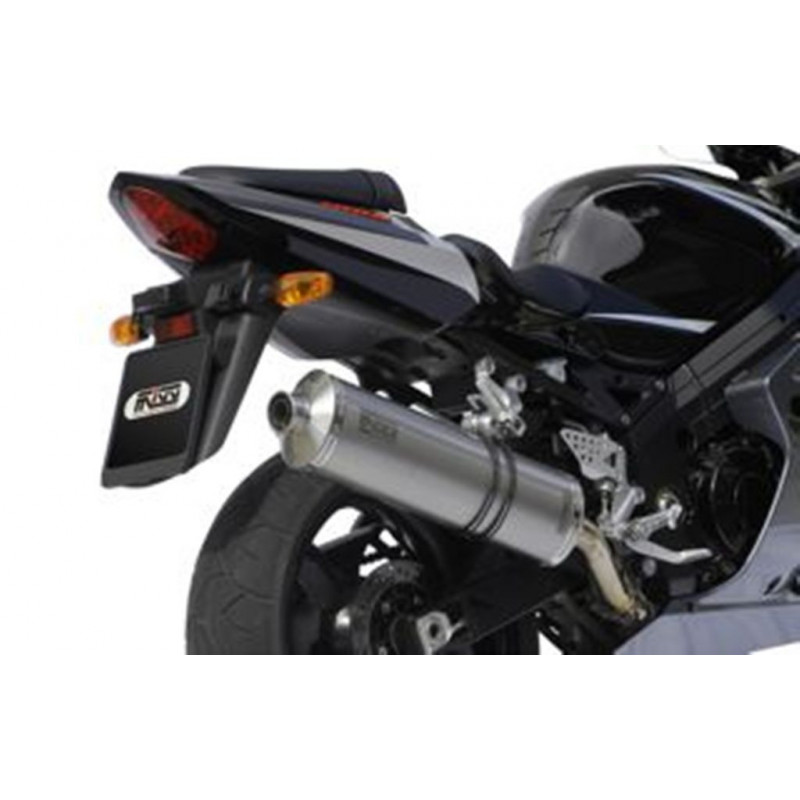 MIVV Suzuki GSX-R 1000 2003 2004 Oval Sport Slip-on Carbon