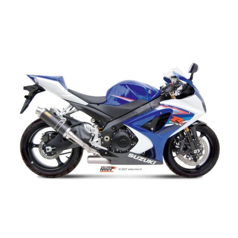 MIVV Suzuki GSX-R 1000 2007 2008 GP Sport 2 slip-on Carbon