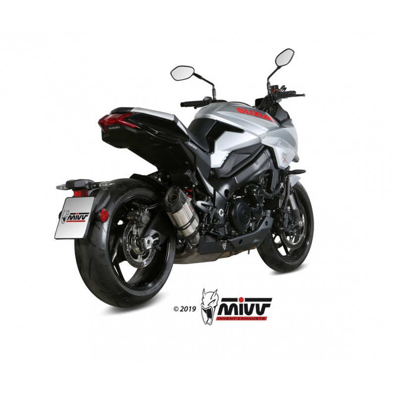 MIVV Suzuki Gsx-s 1000 katana 2019 2020 Suono Sport Slip-on Steel black