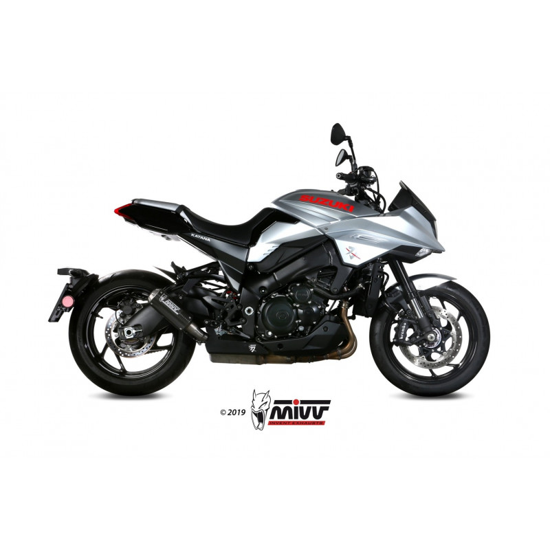 MIVV Suzuki Gsx-s 1000 katana 2019 2020 Mk3 Sport Slip-on Carbon