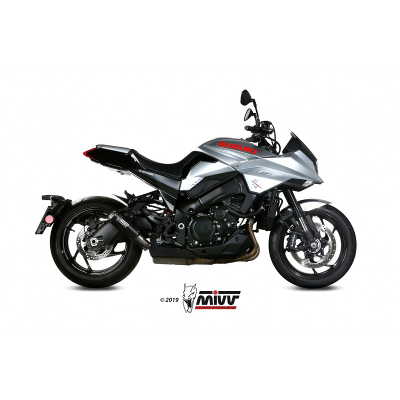 MIVV Suzuki Gsx-s 1000 katana 2019 2020 Mk3 Sport Slip-on Steel black