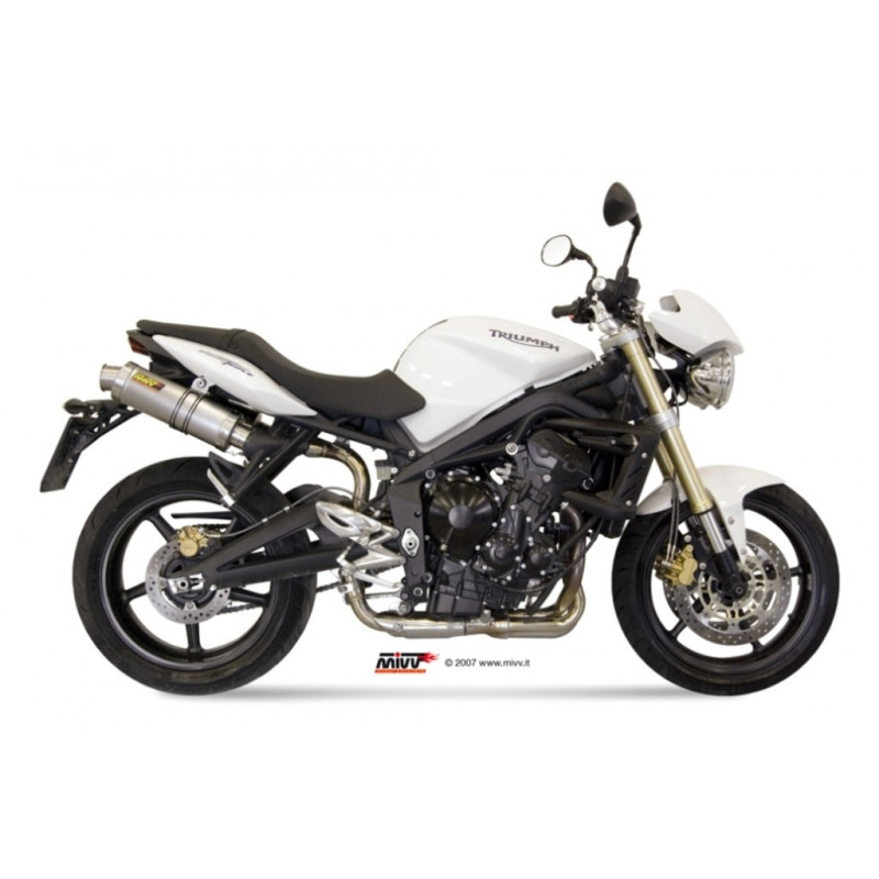 MIVV Triumph Street triple 2007 2012 GP Sport 2 slip-on Carbon