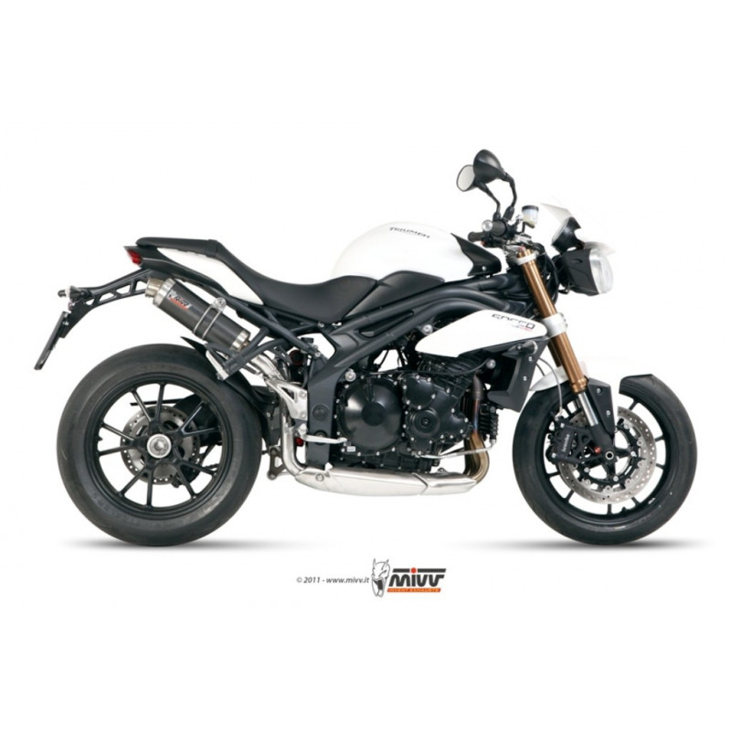 MIVV Triumph Speed triple 2011 2015 GP Sport 2 slip-on Carbon