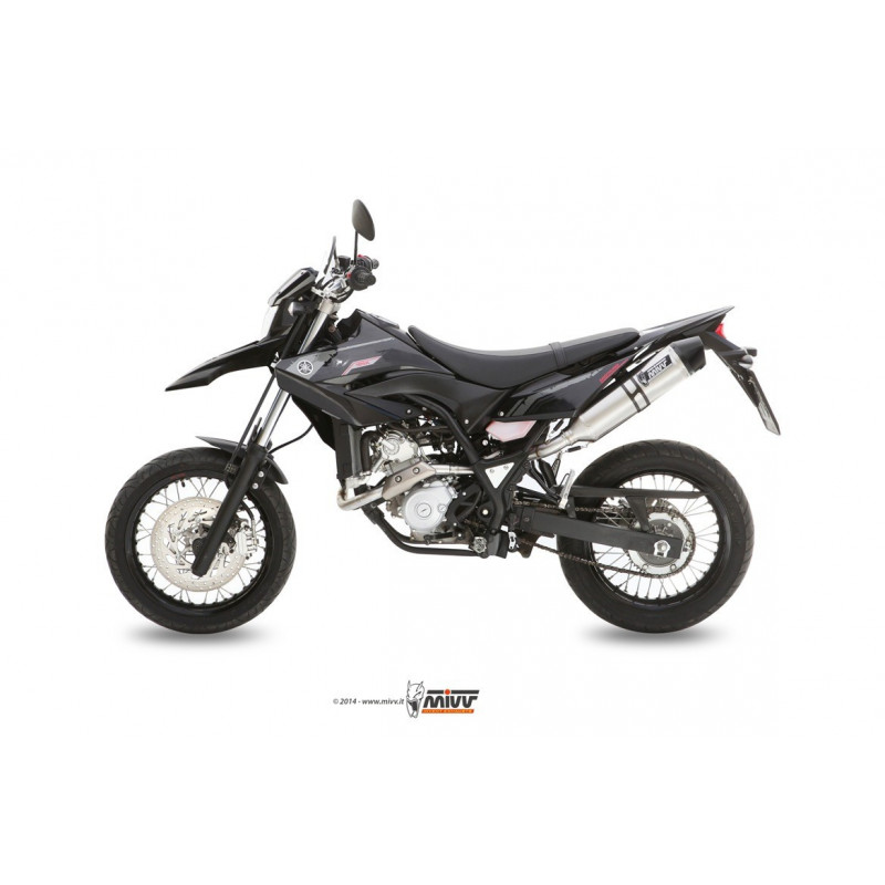 MIVV Yamaha Wr 125 r/x 2009 2016 Oval Stronger enduro new Slip-on RVS met Carbon eindkap