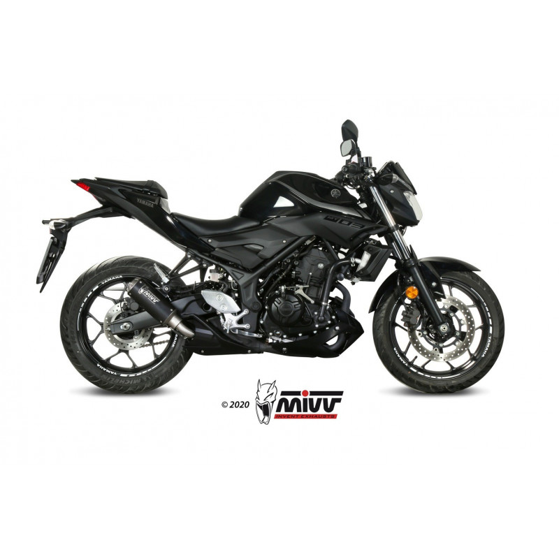 MIVV Yamaha Mt-03 2016 Mk3 Sport Slip-on RVS (Inox)