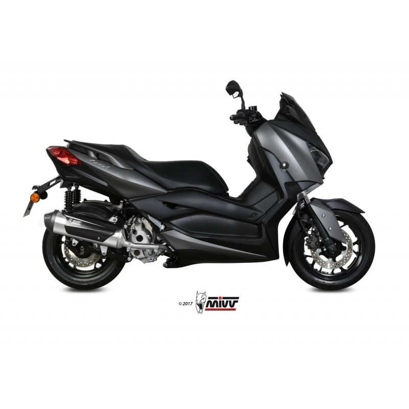 MIVV Yamaha X-max 300 2017 - Urban Slip-on RVS (Inox)