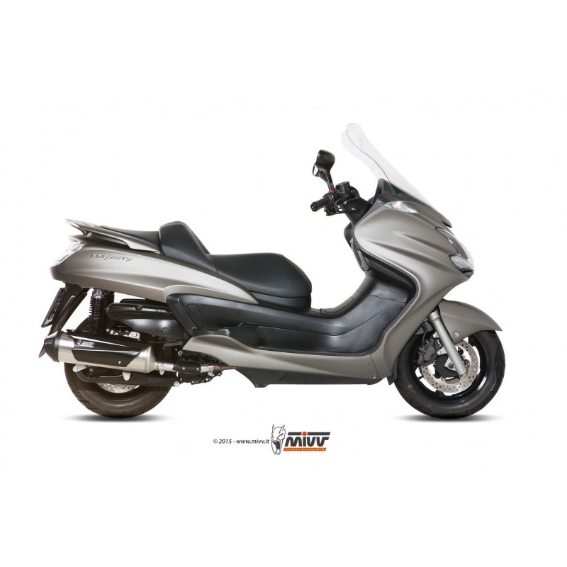 MIVV Yamaha Majesty 400 2007 2014 - Urban Imp. compl./full sys. 1x1 RVS (Inox)