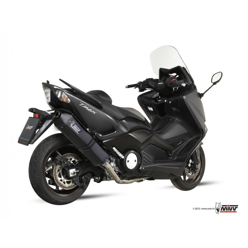 MIVV Yamaha T-max 530 2012 2016 Speed Edge Sport Imp. compl./full sys. 2x1 Steel black