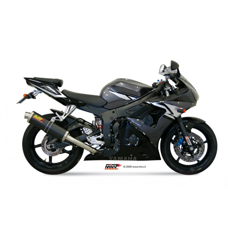 MIVV Yamaha Yzf 600 r6 2003 2005 GP Sport Slip-on Carbon