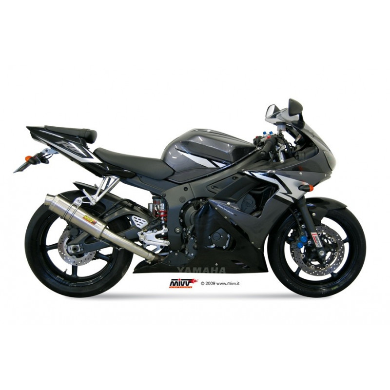 MIVV Yamaha Yzf 600 r6 2003 2005 GP Sport Slip-on Titanium