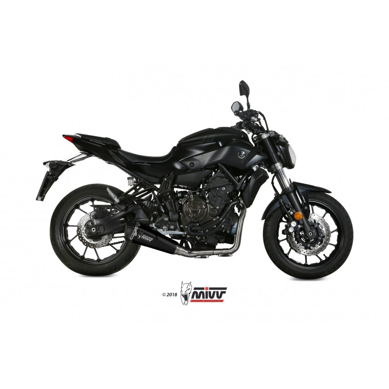 MIVV Yamaha Mt-07 2014 Delta race Sport Imp. compl./full sys. 2x1 Steel black