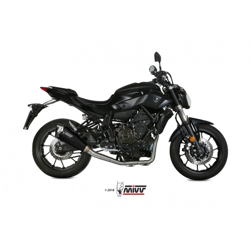 MIVV Yamaha Mt-07 2014 Delta race Sport Imp. compl./full sys. 2x1 Steel black