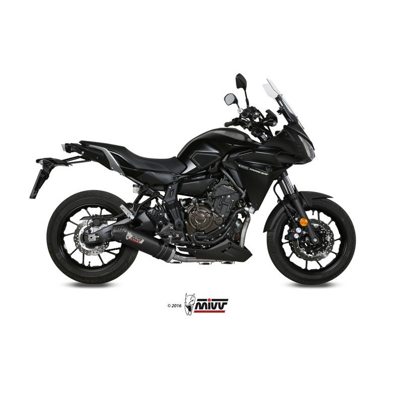 MIVV Yamaha Tracer 700 / gt 2016 2019 Oval Sport Imp. compl./full sys. 2x1 Carbon met Carbon eindkap