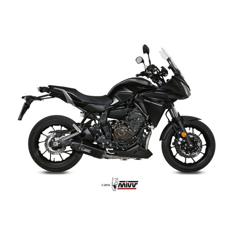 MIVV Yamaha Tracer 700 / gt 2016 2019 Speed Edge Sport Imp. compl./full sys. 2x1 Steel black