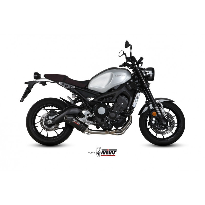 MIVV Yamaha Xsr 900 2016 Oval Sport Imp. compl./full sys. 3x1 Carbon met Carbon eindkap