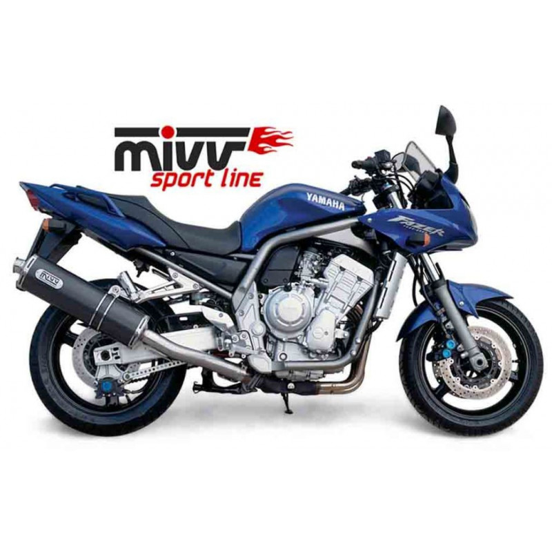 MIVV Yamaha Fzs 1000 fazer 2001 2005 Oval Sport Slip-on RVS (Inox)