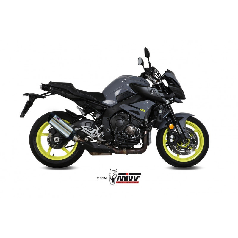 MIVV Yamaha Mt-10 2016 Suono Sport Slip-on RVS met Carbon eindkap