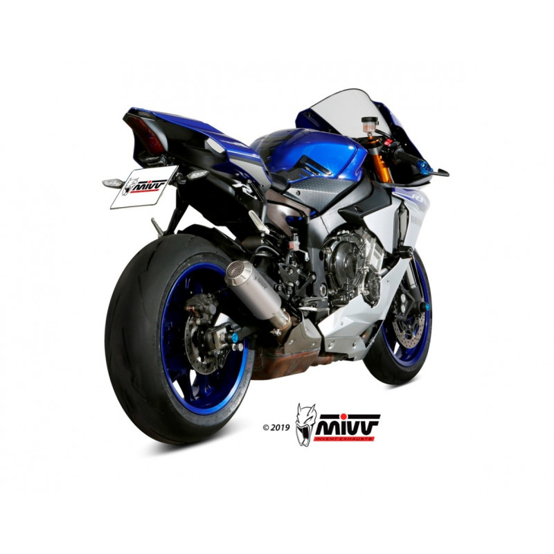 MIVV Yamaha Yzf 1000 r1 2015 Mk3 Sport Slip-on RVS (Inox)