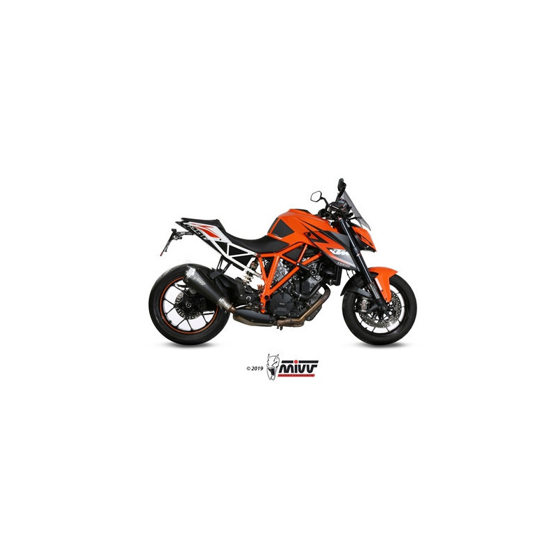 MIVV Ktm 1290 superduke 2014 2019 Delta race Sport Slip-on Steel black