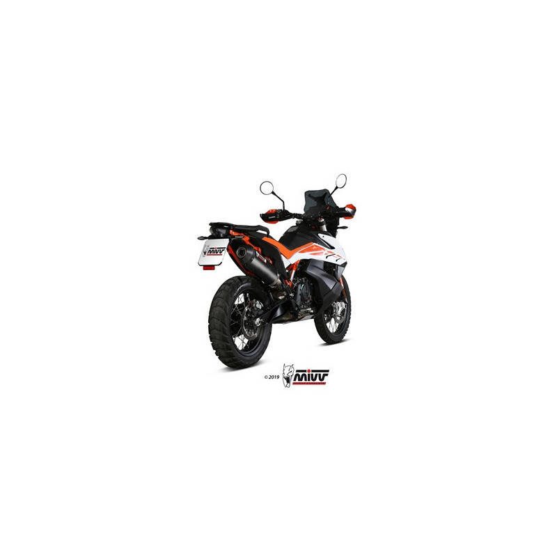 MIVV Ktm 790 adventure / r 2019 Oval Sport Slip-on Carbon met Carbon eindkap