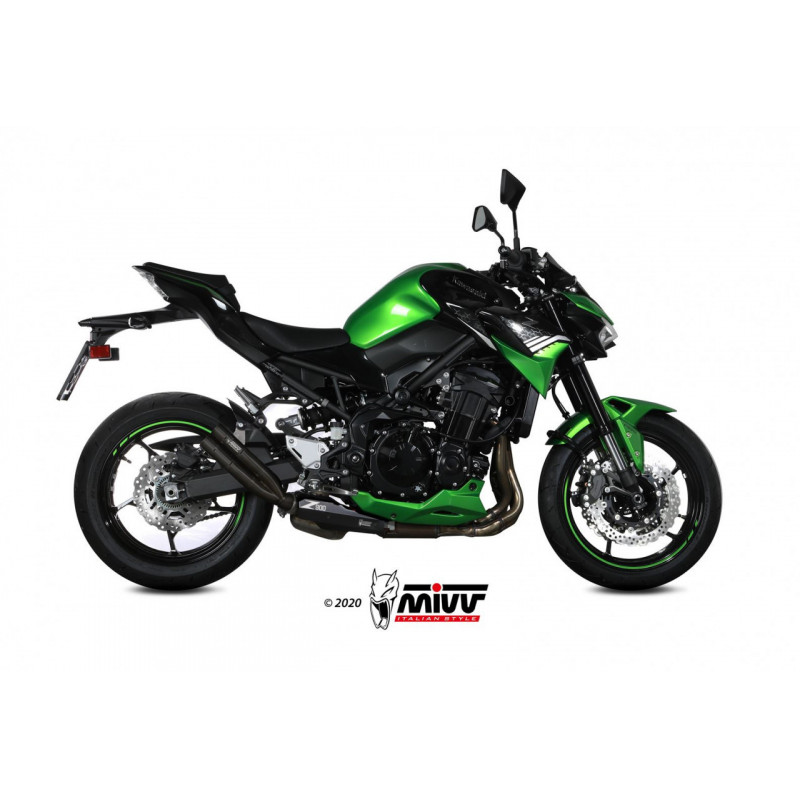 MIVV Double Gun Titanium Kawasaki Z 900 20-22