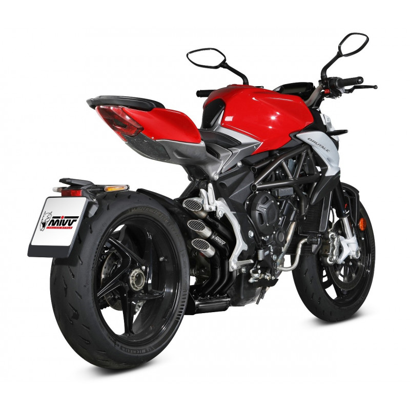 MIVV Speed Edge Rvs zwart MV Agusta Brutale 800 RR 17-20