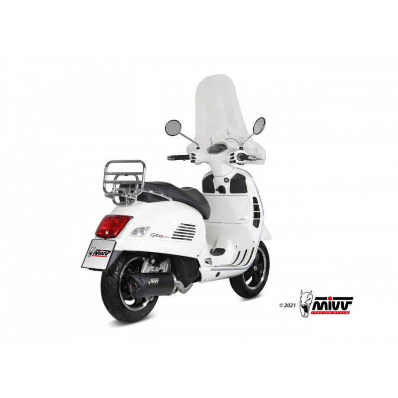 MIVV Mover Rvs zwart Piaggio Vespa GTS 125 17-18