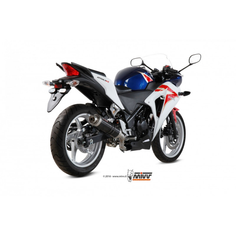 MIVV GP Rvs zwart Honda CBR 250 R ´11/16