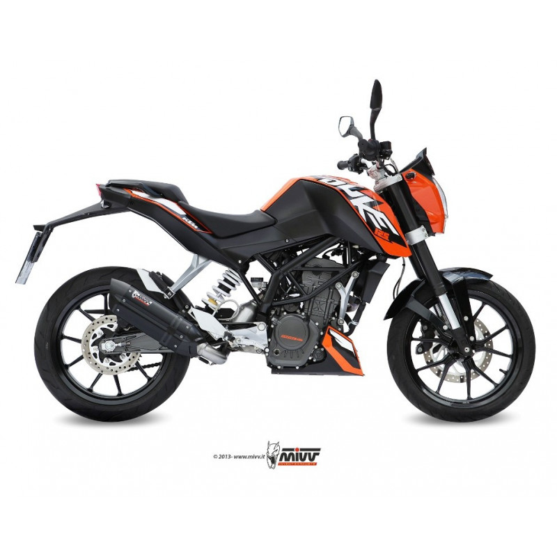 MIVV Suono Rvs zwart KTM 125 Duke ´11/16 - KTM 200 Duke ´12/14