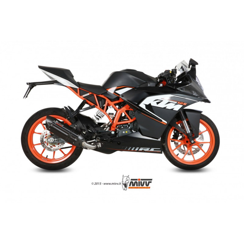 MIVV Suono Rvs zwart KTM RC 125 ´14/16