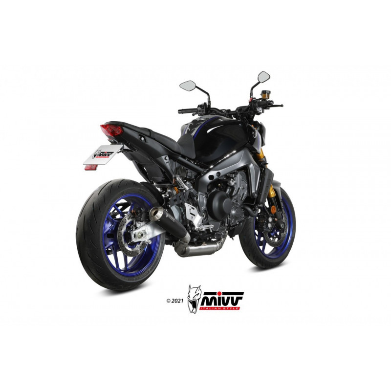 MIVV Compleet systeem X-M1 Rvs zwart Carbon Yamaha MT-09/FZ-09 21-