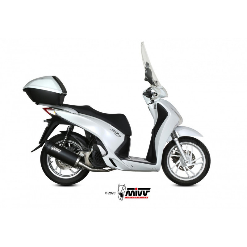 MIVV MOVER Rvs zwart HONDA SH 125/150 13-16