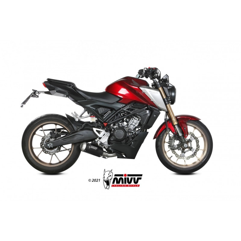 MIVV MK3 Rvs zwart HONDA CB 125 R 21-22