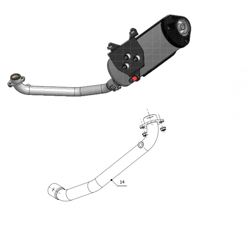 97CKY0017B-MIVV bochtenset Kymco K-XCT 300