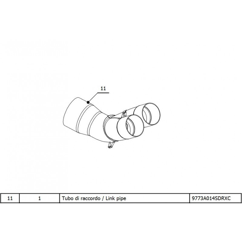 9773A014SDRXC-MIVV bochtenset buis Aprilia RS 660