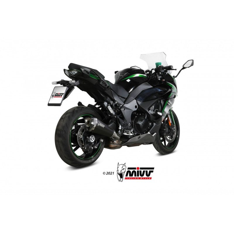 MIVV Delta Race Rvs zwart KAWASAKI Ninja 1000 SX/Tourer 20-21