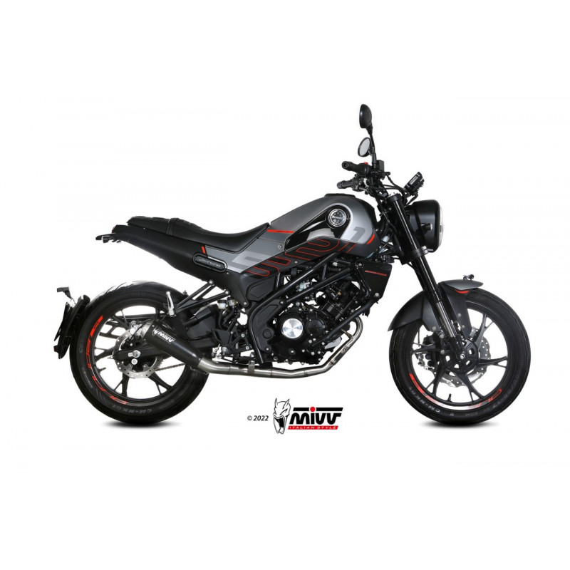 MIVV X-M1 Rvs zwart Benelli Leoncino 125 22-