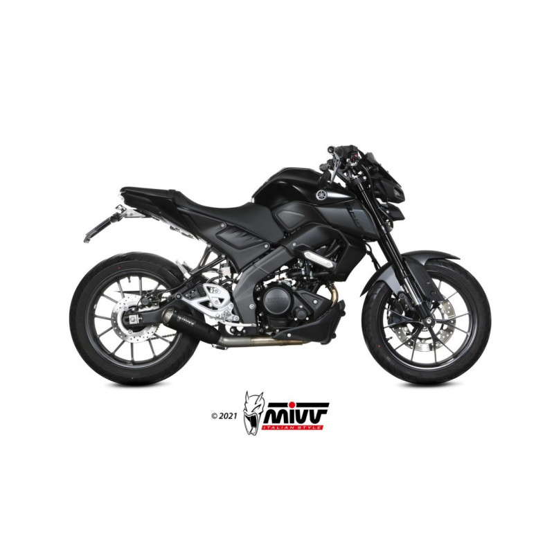 MIVV X-M1 Rvs zwart YAMAHA MT 125 21-