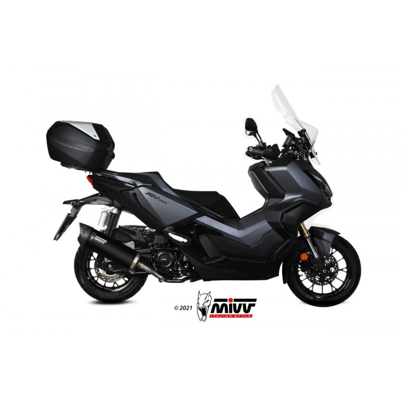 MIVV Uitlaat MOVER Rvs zwart HONDA ADV 350 22-