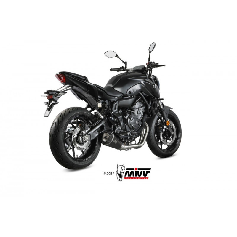 MIVV DELTA RACE Rvs zwart YAMAHA MT-07/FZ-07 21-22