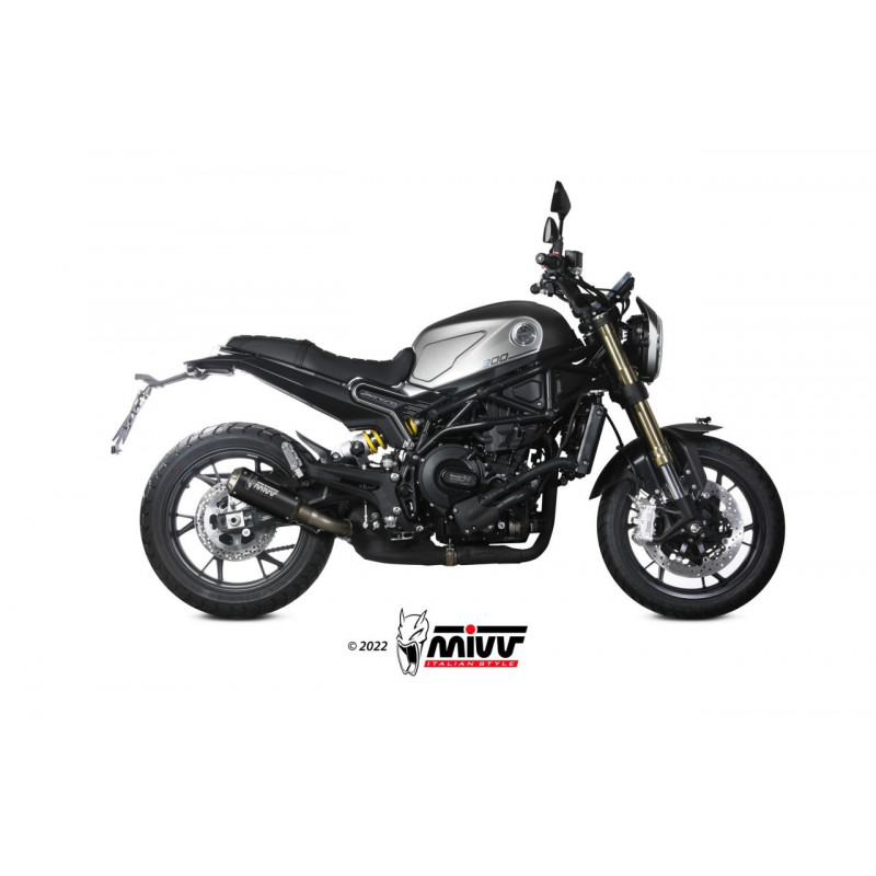 MIVV MK3 Rvs zwart Benelli Leoncino 800 22-