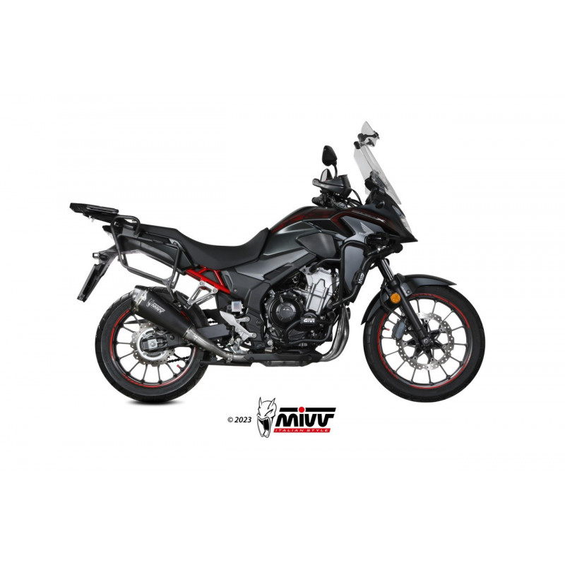 MIVV DELTA RACE Rvs zwart HONDA CB 500 X 21-23