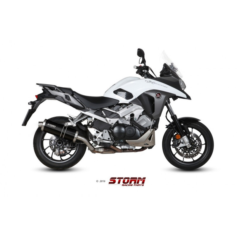 Storm by MIVV OVAL black Honda Crossrunner 800 15/16