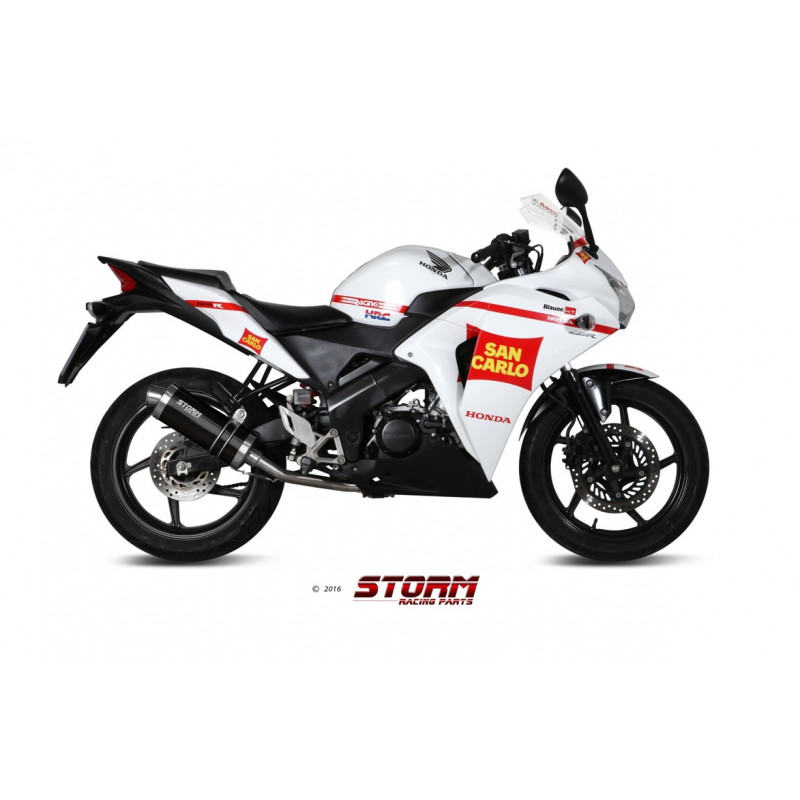 Storm by MIVV OVAL black Honda CBR 125 R 11-