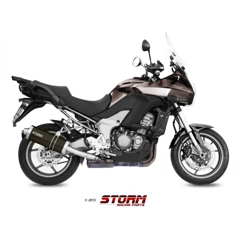 Storm by MIVV OVAL black Kawaski Versys 1000 Bj. 12/14