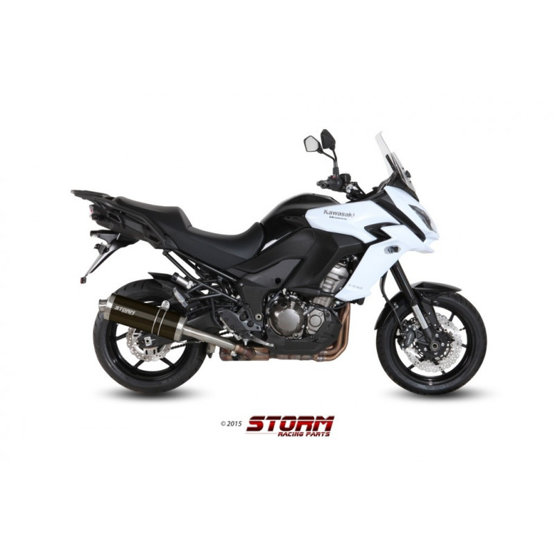 Storm by MIVV OVAL black Kawasaki Versys 1000 15/16