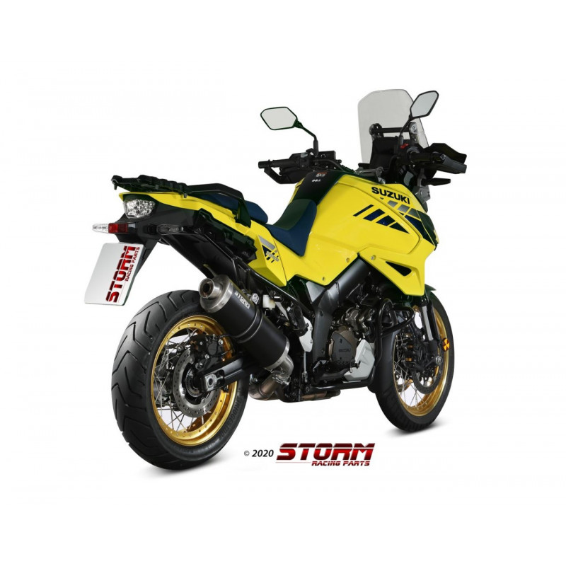 Storm by MIVV OVAL black Suzuki DL 1000/1050/XT V-Strom 14-20